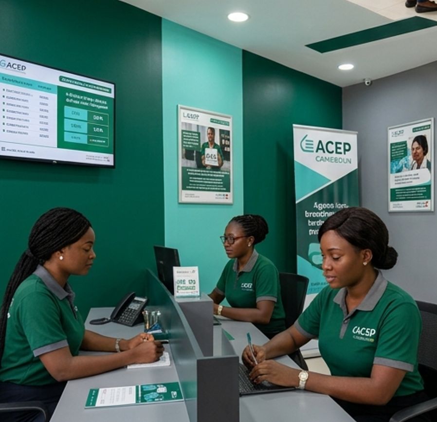 Collaboratrice ACEP Cameroun en agence